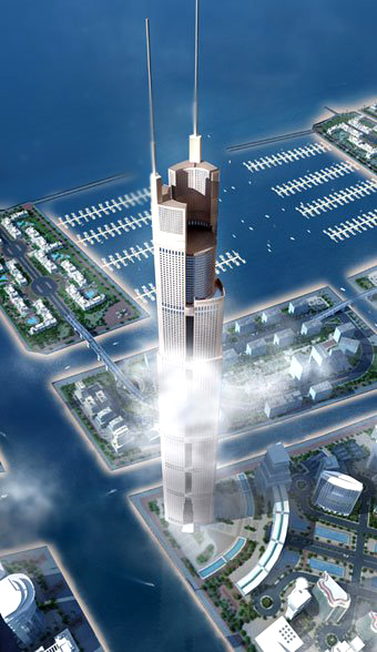 Final height of tower will be 1,200 meters, 3 times higher than Empire State Building.